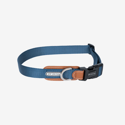 Leather-Stitched Dog Collar